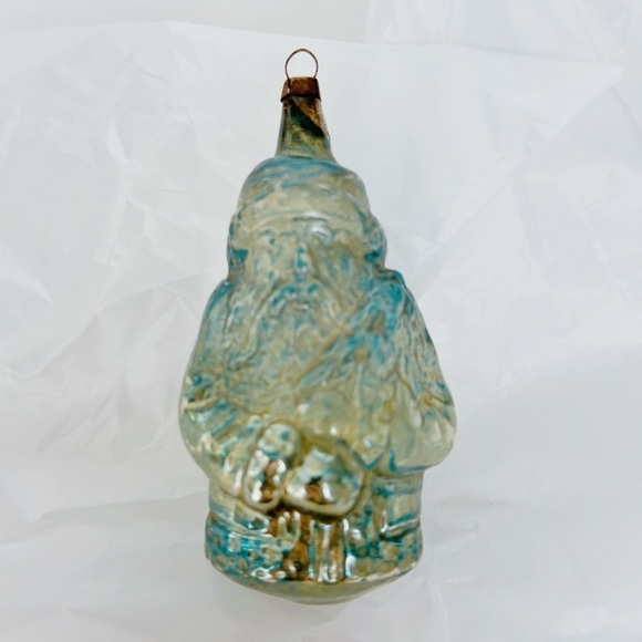 Antique Santa Claus Belsnickle Nikolaus Christmas Ornament Blown Glass 1930’s - Picture 3 of 7